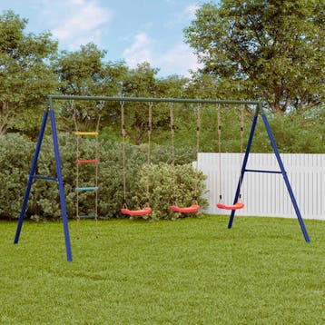 vidaXL Schommelset met schommels en ladder, Verzenden, Nieuw