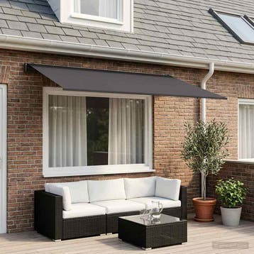 vidaXL Vervangingsdoek voor zonnescherm Antracietkleurig 450, Verzenden, Nieuw