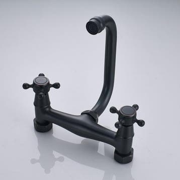Badkamer Wandkraan Antiek Messing – 360° Draaibare Uitloop, Verzenden, Nieuw