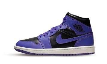 Air Jordan 1 Mid Purple Black (W), Nieuw