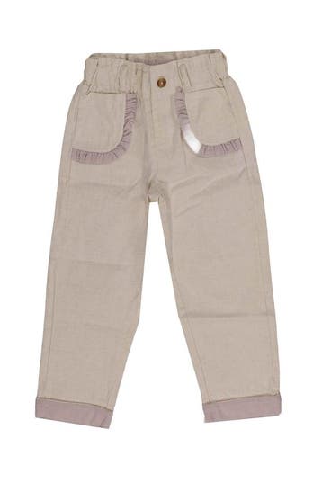 Donsje Amsterdam Broek Meisjes in maat 104 Beige, Verzenden, Zo goed als nieuw, Donsje Amsterdam, Jongen of Meisje