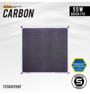 SUNBEAMsystem 55 Watt Carbon IQ Zonnepaneel, Ophalen of Verzenden, Nieuw