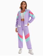 Jaren ‘90 Trainingspak – Paars - Unisex - Maat M, Ophalen of Verzenden, Nieuw, Maat 48/50 (M)