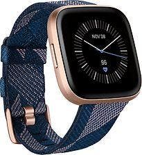 Fitbit Versa 2 40 mm aluminium koper roze op stoffen bandje, Verzenden, Gebruikt