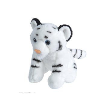 Wild Republic witte tijger knuffel - pluche - 13 cm, Verzenden, Nieuw