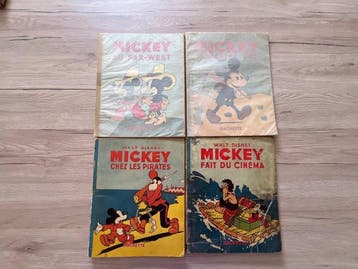 Mickey - 4x C - 4 Album - Eerste druk - 1935/1941, Nieuw