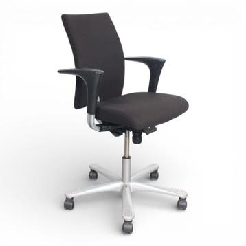 HAG H04 4400 bureaustoel, zwart-alu, Ophalen of Verzenden, Ergonomisch, Nieuw