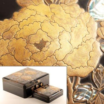Antique Suzuribako  (writing box) - Doos (2) -, Antiek en Kunst