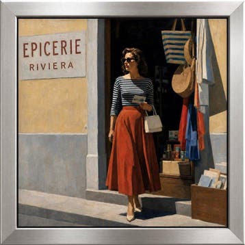 Le Yack - A Postcard from the Riviera - Hand-signed, Antiek en Kunst