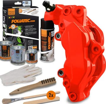 Foliatec Remklauwlakset – NEON rood – 4 Componenten, Verzenden