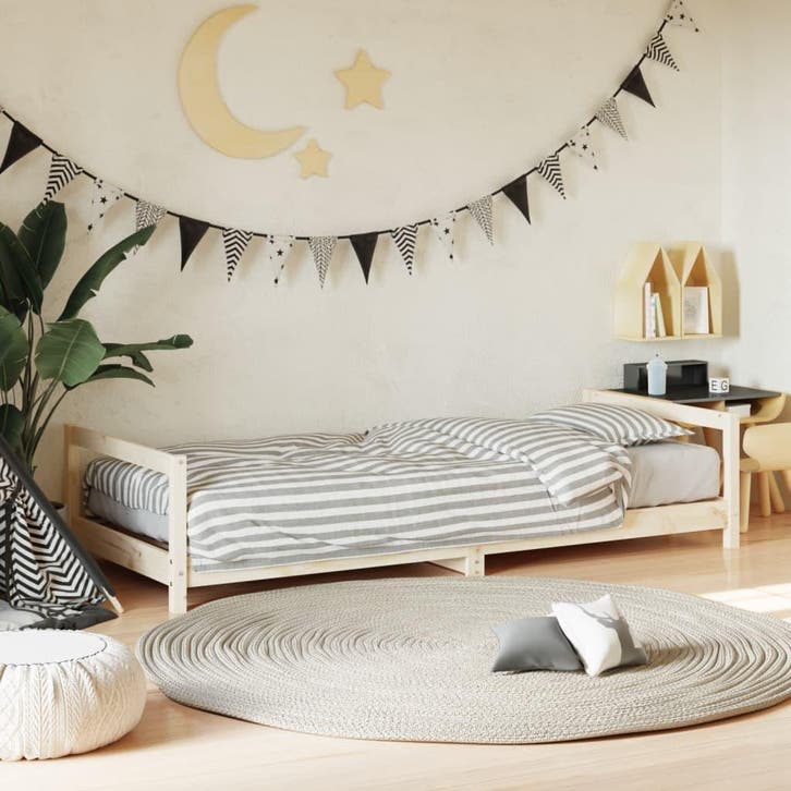 vidaXL Kinderbedframe 80x200 cm massief grenenhout, Kinderen en Baby's, Kinderkamer | Bedden, Nieuw, Verzenden