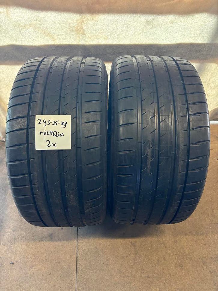 2x Michelin Pilot Sport 4S MO - 295/35 R19 - 7,2 mm, Auto-onderdelen, Banden en Velgen, 19 inch, Zomerbanden, 295 mm, Personenwagen