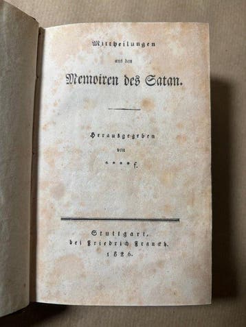 Wilhelm Hauff (1802-1827) - Mittheilungen aus den Memoiren