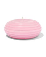 HEMA Vormkaars 10x4.5cm ribbel lichtroze, Verzenden, Nieuw