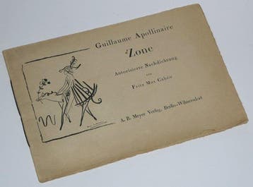 Guillaume Apollinaire - Zone (Traduction allemande) -, Antiek en Kunst