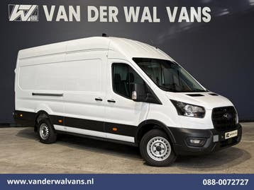 Ford Transit | 2.0 TDCI 130pk L4H3 Euro6 Airco | Navigatie |, Auto's, Gebruikt, Euro 6, Wit, Dealer onderhouden