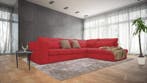 Hoekbank Blaricum - hoekbanken - Rood, Nieuw, 150 cm of meer, Stof, 250 tot 300 cm