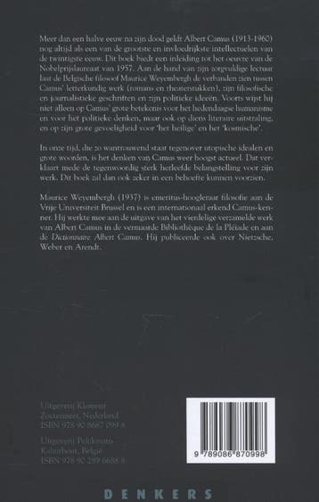 Camus / Denkers - Maurice Weyembergh 9789086870998, Verzenden, Gelezen, Maurice Weyembergh