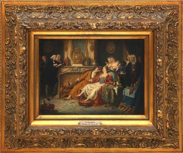 Pierre Nolasque Bergeret (1782-1863), 18-eeuws interieur