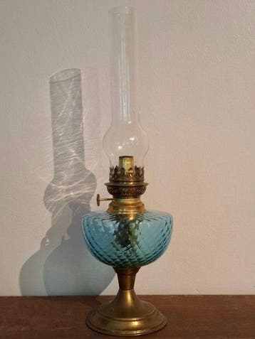 Gaudard - Petroleumlamp - KOSMOS 14 - glas en messing