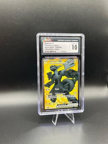Pokémon - 1 Graded card - Zekrom 158/086 Black Bolt Full art, Nieuw