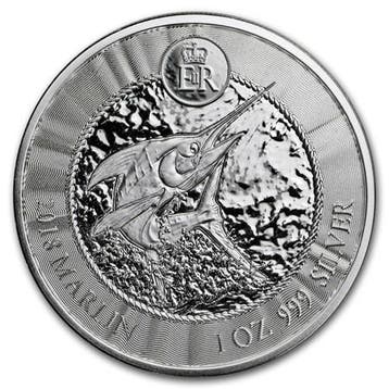 Cayman Islands Marlin 1 oz 2019 (50.000 oplage), Verzenden, Midden-Amerika, Losse munt, Zilver