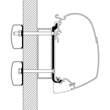 Thule Eden/Allegro/Trigano Adapter >2010, Ophalen of Verzenden, Nieuw