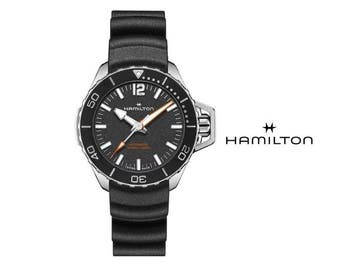 Hamilton - Khaki Navy Frogman - H77455330 Automatic - Heren, Nieuw