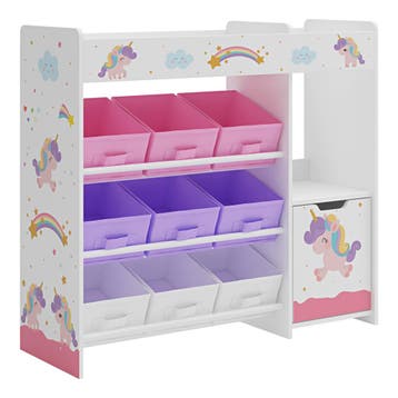 Kinderkast Søndreland open kast 80x90x29,5 cm eenhoornmotief, Verzenden, Nieuw