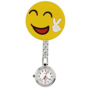 Fako - Verpleegstershorloge - 3D Ketting - Emoji Peace, Verzenden, Nieuw