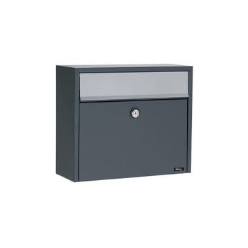 Allux LT150 brievenbus met paal 1003 staal - antraciet met, Verzenden, Nieuw