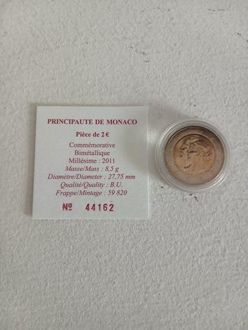 Monaco. 2 Euro 2011 Mariage Princier (Zonder minimumprijs)