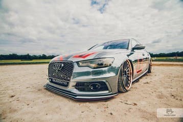 Maxton Voorspoiler / Splitter AUDI A6 C7 S-LINE (2 splitters, Verzenden