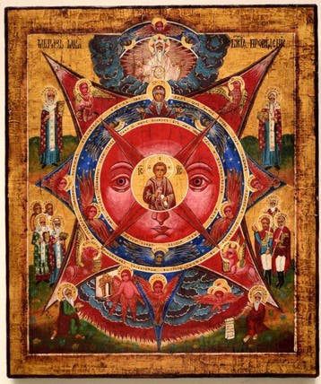 Icoon - Russische orthodoxe icoon «Het Alziende Oog van God»
