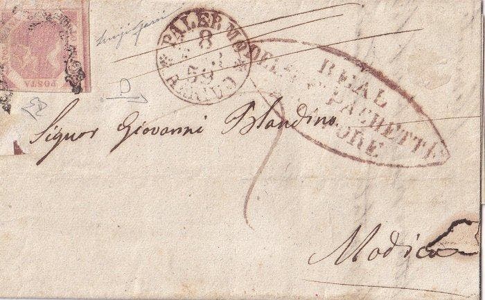Italiaanse oude staten - Napels - 1859 2 grana 7b van Napels, Postzegels en Munten, Postzegels | Europa | Italië