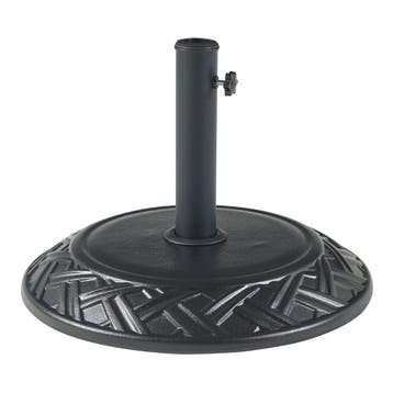 Parasolvoet Bisegna parasolhouder beton rond Ø50x7 cm zwart, Verzenden, Nieuw