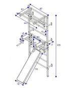 Gymnastiek ladder Dip Station | Metaal | Premium | OP=OP, Sport en Fitness, Ophalen of Verzenden, Nieuw, Armen, Overige typen