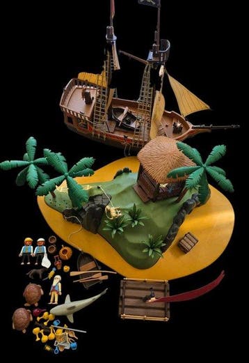 Playmobil - Playmobil Playmobil Pirates - Grand lot : Navire, Antiek en Kunst