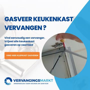 Keukenkast gasveer vervangen? Bestel hem hier, Ophalen of Verzenden, Nieuw