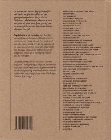 Psychologie in 30 seconden 9789077445334 Christian Jarret, Verzenden, Zo goed als nieuw, Christian Jarret