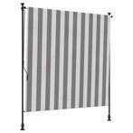 vidaXL Buiten Rolgordijn Antraciet en Wit 150 x 270 cm, Verzenden, Nieuw