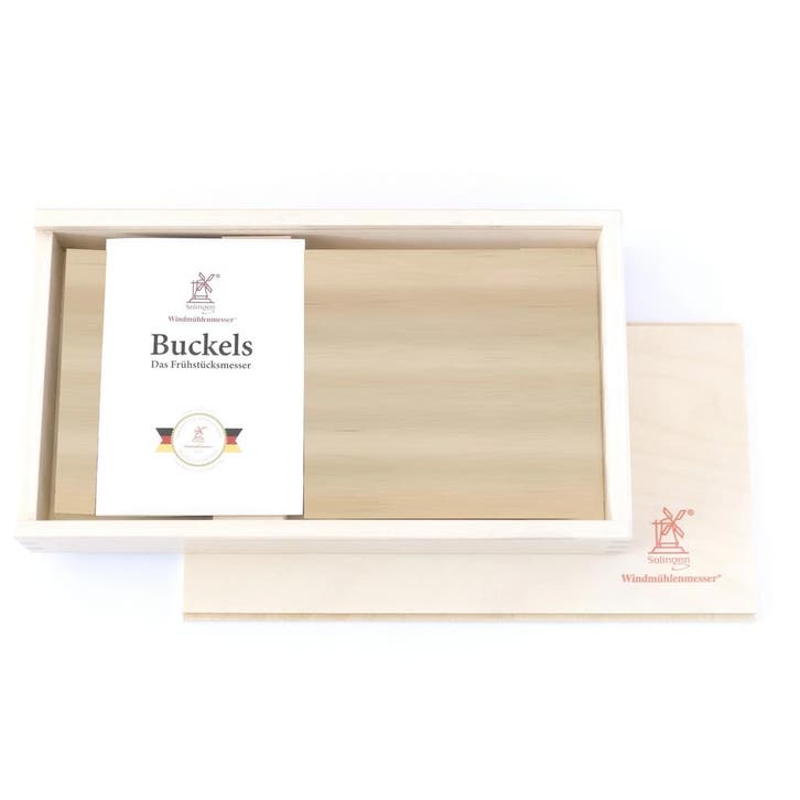 Robert Herder Etui van Berkenhout, Wit Geolied met 6 Sleu..., Huis en Inrichting, Keuken | Bestek, Los bestek, Nieuw, Hout, Ophalen of Verzenden