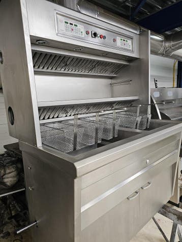 Gereviseerde Florigo bakwand friteuse 1x3M 1x2M Hoog rendeme, Ophalen of Verzenden, Gebruikt
