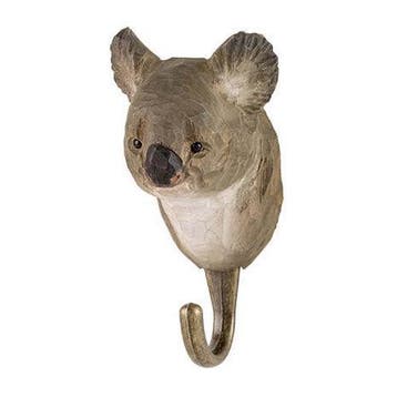 Kapstokhaak hout wandhaak kapstok wildlife garden Koala, Huis en Inrichting, Nieuw