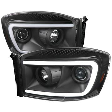 SK-Import Koplampen Black Housing Dodge Ram, Auto-onderdelen, Ophalen of Verzenden, Nieuw, Dodge