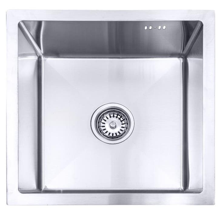 Spoelbak | Wasbak | Gootsteen | 44x44x20 | RVS | Zilver, Huis en Inrichting, Keuken | Keukenelementen, Nieuw, Verzenden