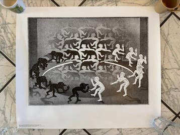 M.C Escher - baarn Holland - Ontmoeting - Jaren 2000