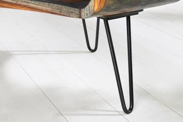 Retro salontafel ORGANIC LIVING 70cm grijs massief, Ophalen of Verzenden, Nieuw