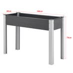 Kweektafel Beverwijk plantenbak 100x40x75 cm donkergrijs [en, Tuin en Terras, Verzenden, Nieuw