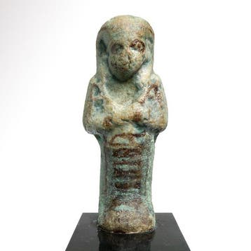 Oude Egypte, derde tussenperiode Faience Shabti voor